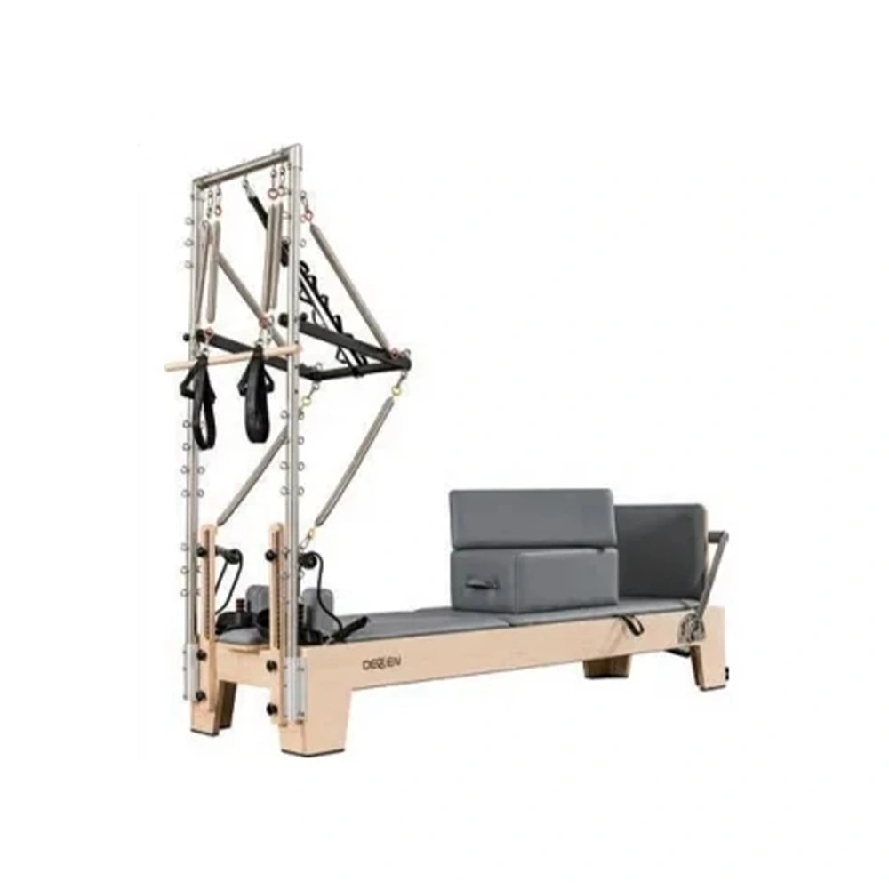Multi-Functional Pilates Reformer Gym Equipment with Half Tower